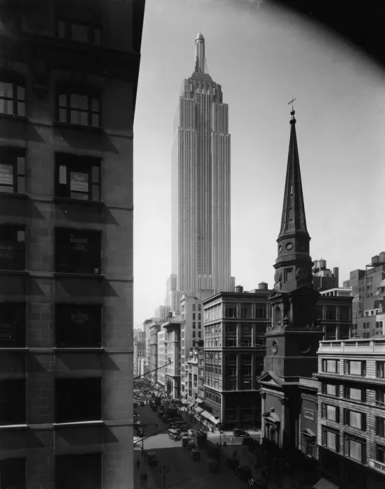Framed Print : Empire State Building And Fifth Avenue Framed Print : Empire State Building And Fifth Avenue