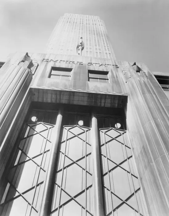 Framed Print : Empire State Building Seen from Below Framed Print : Empire State Building Seen from Below