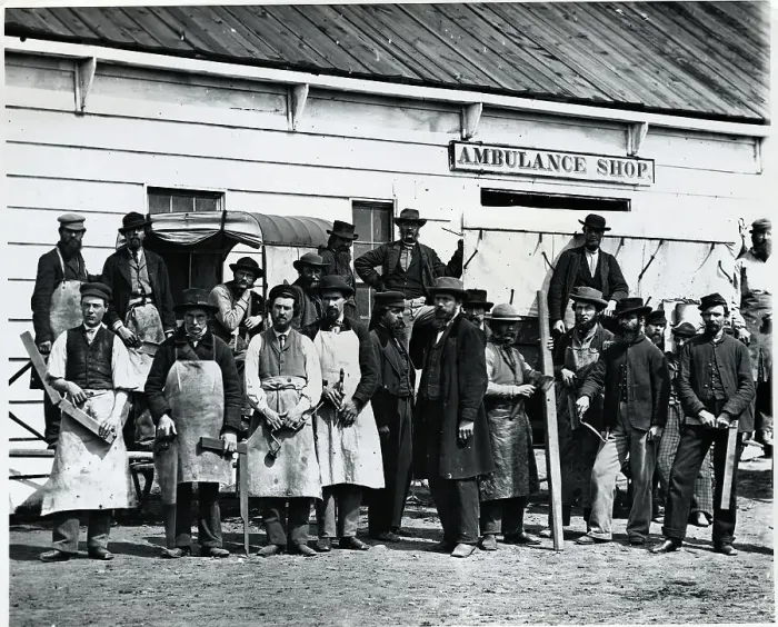 Framed Print : Employees Of A Civil War Repair Shop Framed Print : Employees Of A Civil War Repair Shop