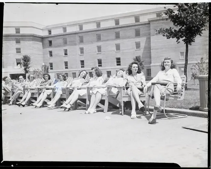 Framed Print : Employees Of War Dept. Relax On Beach Framed Print : Employees Of War Dept. Relax On Beach