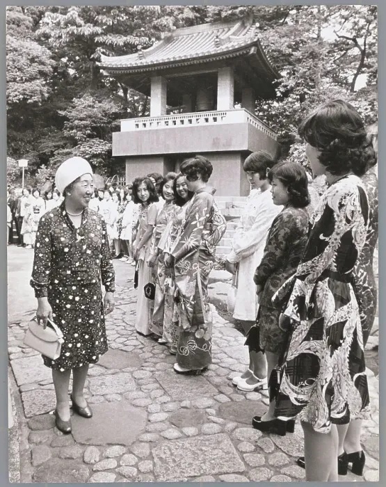 Framed Print : Empress Nagako Addressing Students Framed Print : Empress Nagako Addressing Students