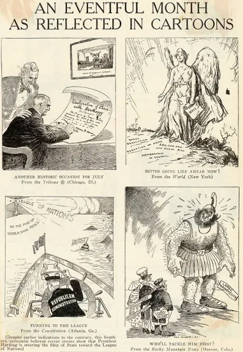 Framed Print : End of World War I as Seen in Cartoons Framed Print : End of World War I as Seen in Cartoons