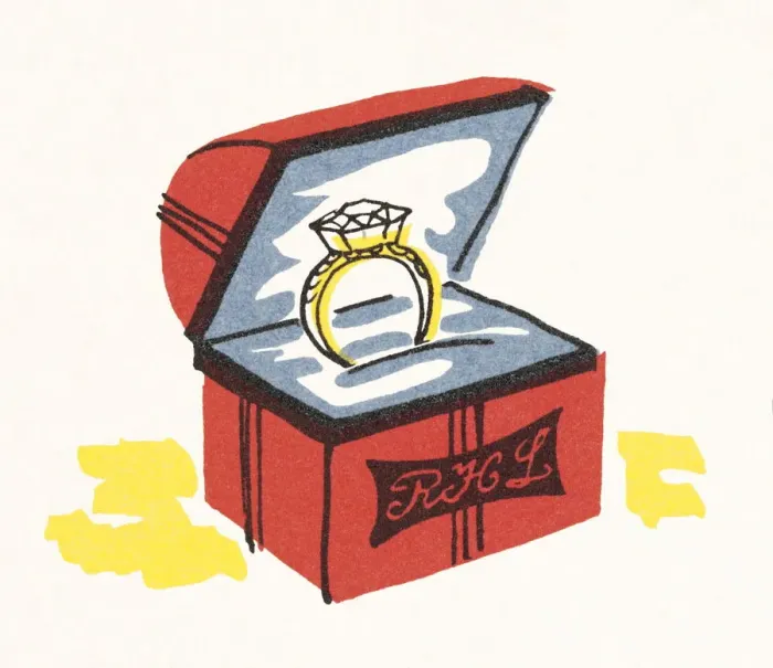 Framed Print : Engagement ring in box Framed Print : Engagement ring in box