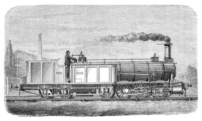 Framed Print : Engerth steam locomotive
