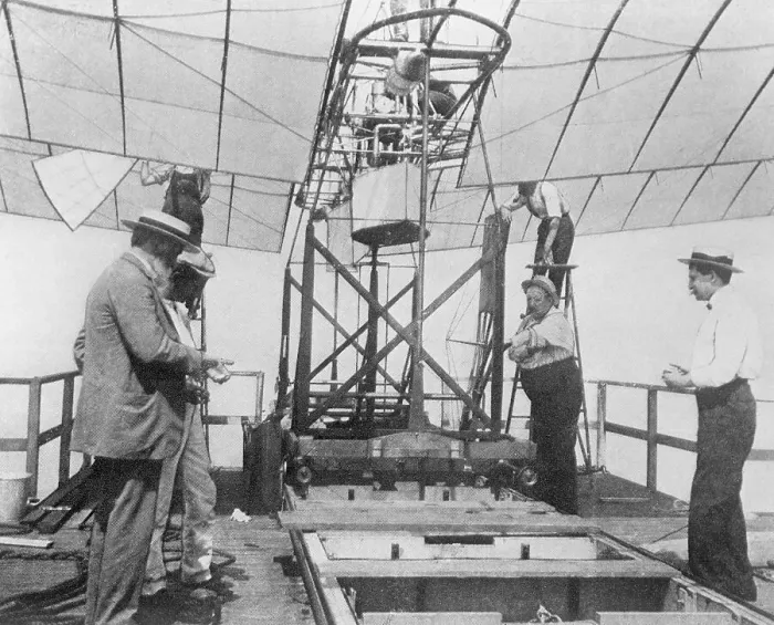 Framed Print : Engineers with Catapult Mounted Aircraft Framed Print : Engineers with Catapult Mounted Aircraft