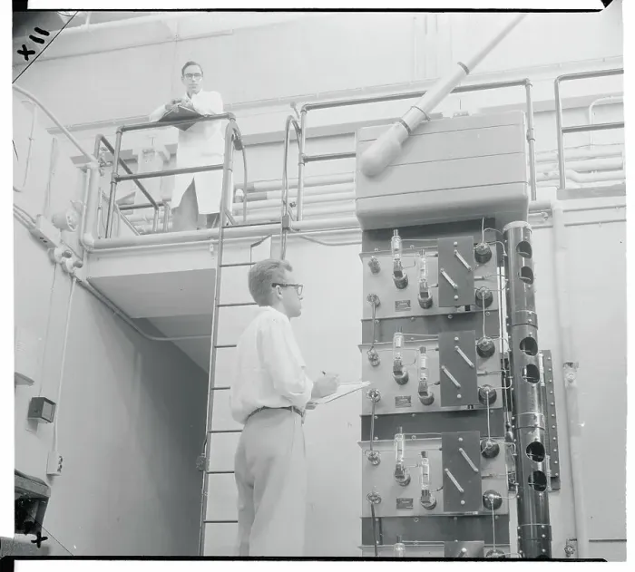 Framed Print : Engineers Working in Laboratory Framed Print : Engineers Working in Laboratory