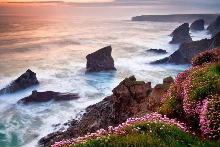 Framed Print : England Cornwall, Fragmented Coastline Framed Print : England Cornwall, Fragmented Coastline