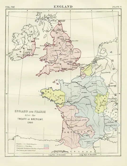 Framed Print : England and France treaty of Bretigny 1360 Framed Print : England and France treaty of Bretigny 1360