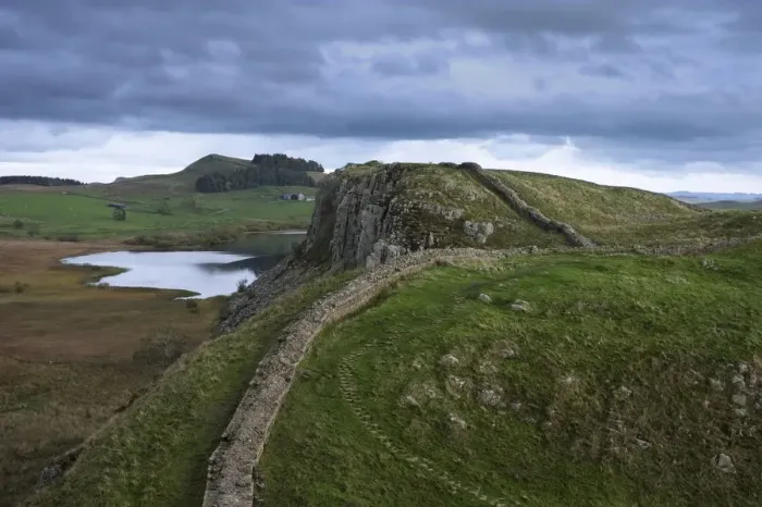 Framed Print : England, Northumberland, Hadrians Wall
