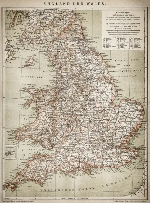 Framed Print : England and Wales Framed Print : England and Wales
