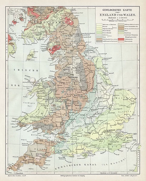 England and wales map 1895