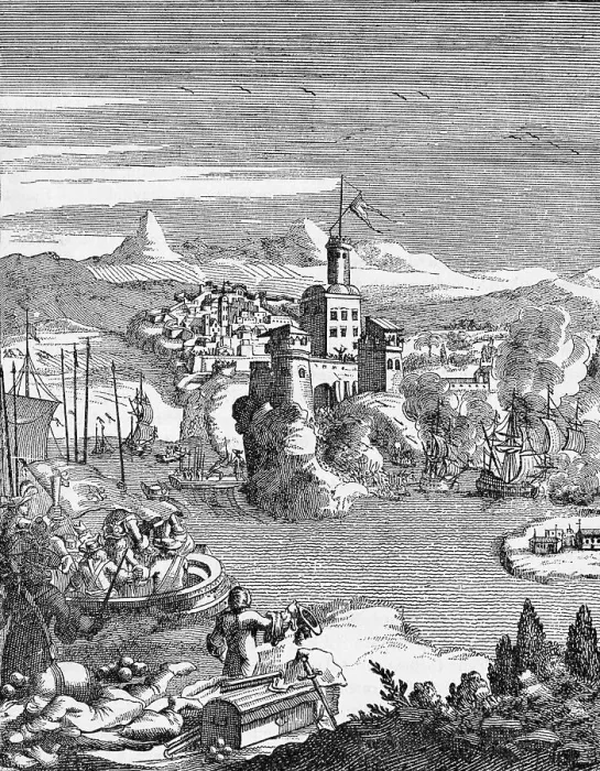 Framed Print : England's Capture of Quebec in 1629
