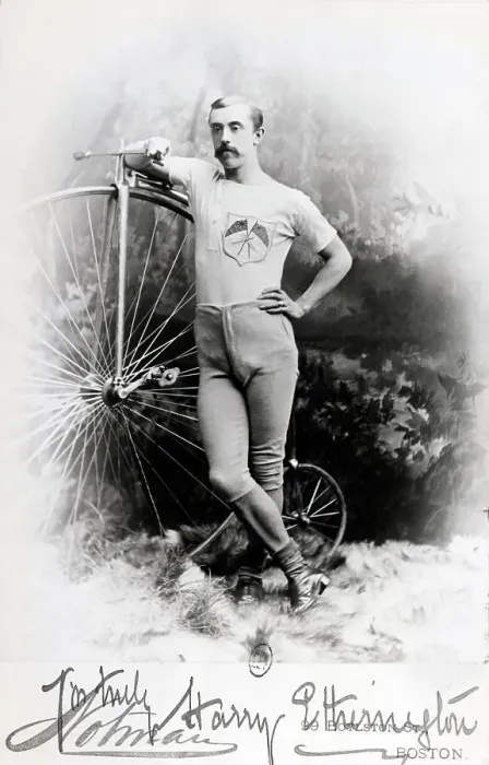 Framed Print : English Bicycle Champion With Bicycle Framed Print : English Bicycle Champion With Bicycle