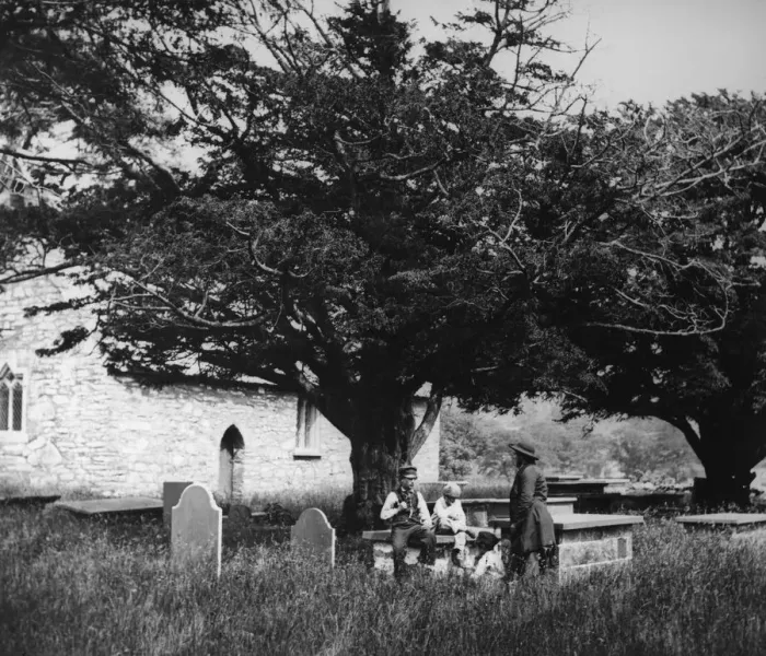 Framed Print : English Churchyard