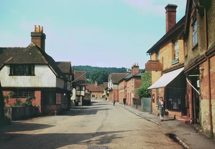 Framed Print : An English Country Village