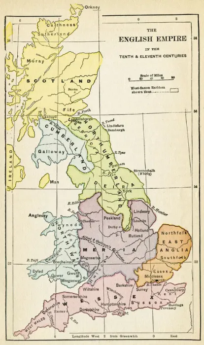 Framed Print : English Empire In The 10th And 11th Centuries Framed Print : English Empire In The 10th And 11th Centuries