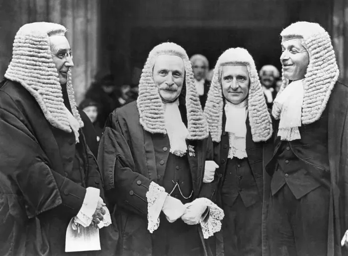 Framed Print : English Judges in Wigs