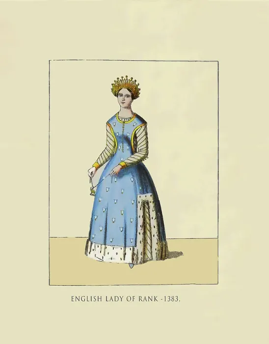 Framed Print : English Lady of Rank 1383 Framed Print : English Lady of Rank 1383