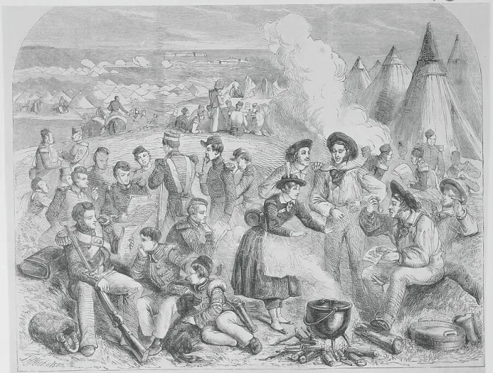 Framed Print : English Military Receiving News Framed Print : English Military Receiving News