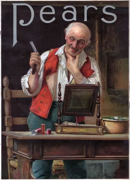 Framed Print : English Pears Soap Geezer Poster Framed Print : English Pears Soap Geezer Poster