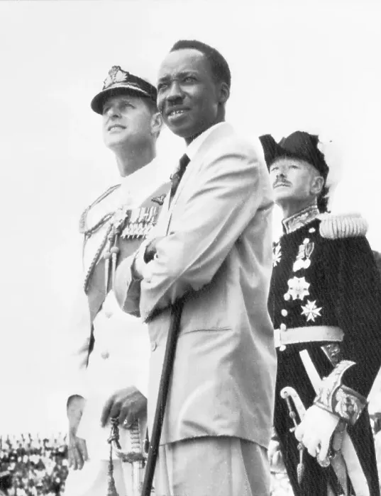Framed Print : English Royalty Visiting Prime Minister Julius Nyerere