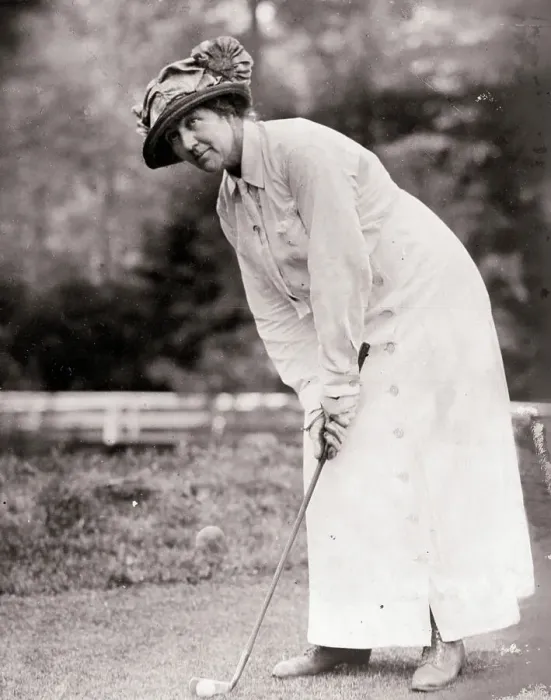 Framed Print : English Woman Golfer Playing 1905 Framed Print : English Woman Golfer Playing 1905