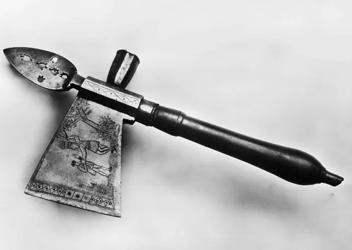 Framed Print : Engraved Eastern Woodlands Tomahawk Framed Print : Engraved Eastern Woodlands Tomahawk