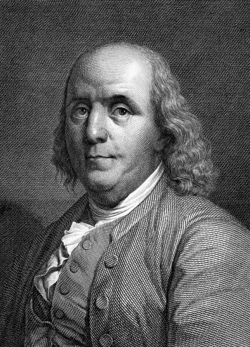 Framed Print : Engraved Portrait of Benjamin Franklin Framed Print : Engraved Portrait of Benjamin Franklin