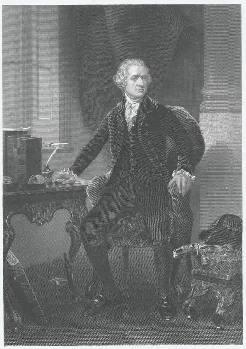 Framed Print : Engraved Portrait of Hamilton after Alonzo Chappel Framed Print : Engraved Portrait of Hamilton after Alonzo Chappel