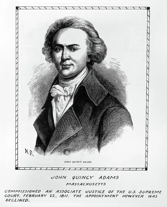 Framed Print : Engraved Portrait Of John Quincy Adams Framed Print : Engraved Portrait Of John Quincy Adams