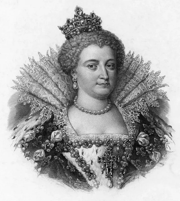 Framed Print : Engraved Portrait of Marie De Medici Framed Print : Engraved Portrait of Marie De Medici