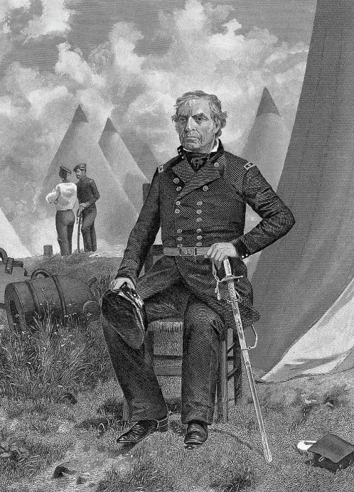 Framed Print : Engraved Portrait Of Zachary Taylor Framed Print : Engraved Portrait Of Zachary Taylor