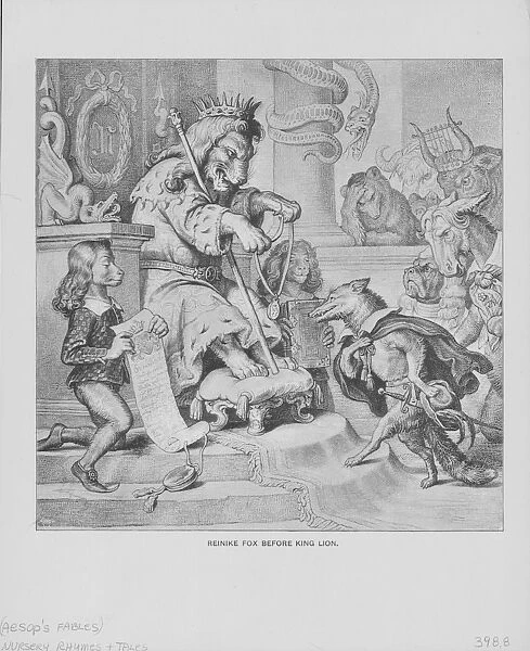 Engraving Of Aesops Fables