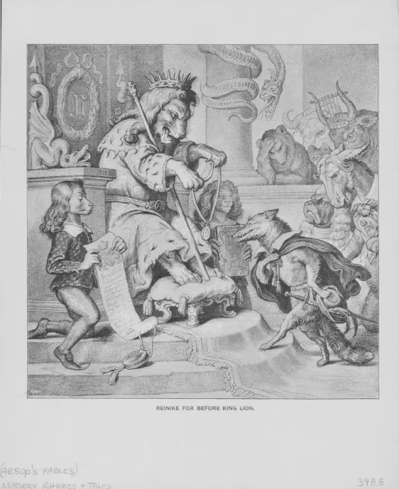 Framed Print : Engraving Of Aesops Fables Framed Print : Engraving Of Aesops Fables