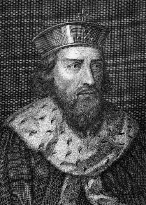 Framed Print : Engraving of Alfredus Magnus, King of Wessex by Caronni Longhi