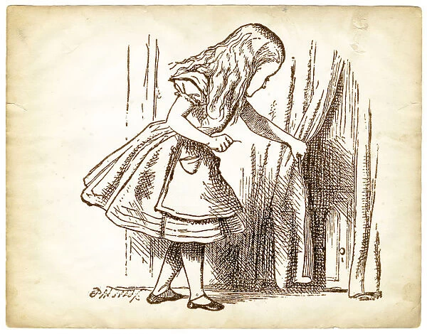 Engraving Alice in Wonderland