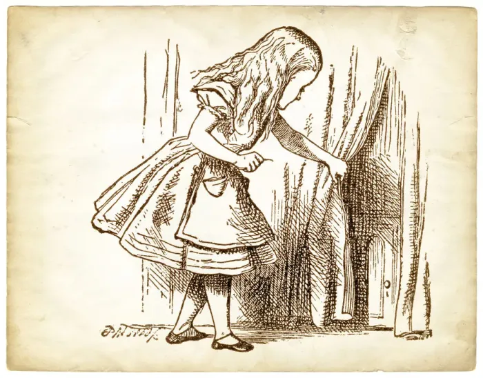 Framed Print : Engraving Alice in Wonderland Framed Print : Engraving Alice in Wonderland