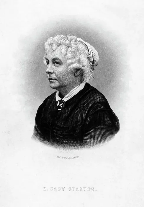 Framed Print : Engraving of American Suffrage Leader Elizabeth Cady Stanton Framed Print : Engraving of American Suffrage Leader Elizabeth Cady Stanton