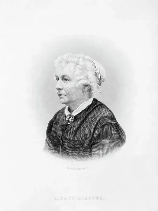 Framed Print : Engraving of American Suffrage Leader Elizabeth Cady Stanton Framed Print : Engraving of American Suffrage Leader Elizabeth Cady Stanton