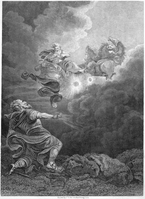 Framed Print : Engraving Of The Ascent Of Elijah Framed Print : Engraving Of The Ascent Of Elijah