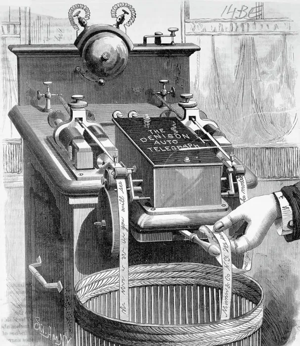 Framed Print : Engraving Of Autographic Telegraph Framed Print : Engraving Of Autographic Telegraph