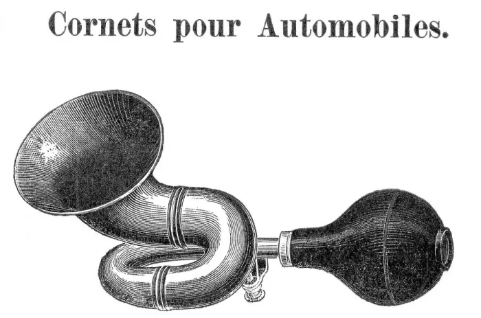 Framed Print : Engraving Of Automobile Horn Framed Print : Engraving Of Automobile Horn