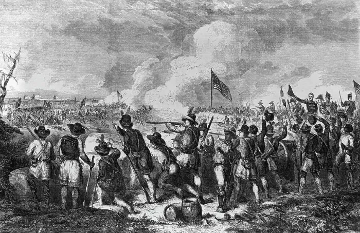 Framed Print : Engraving Of The Battle Of New Orleans Framed Print : Engraving Of The Battle Of New Orleans