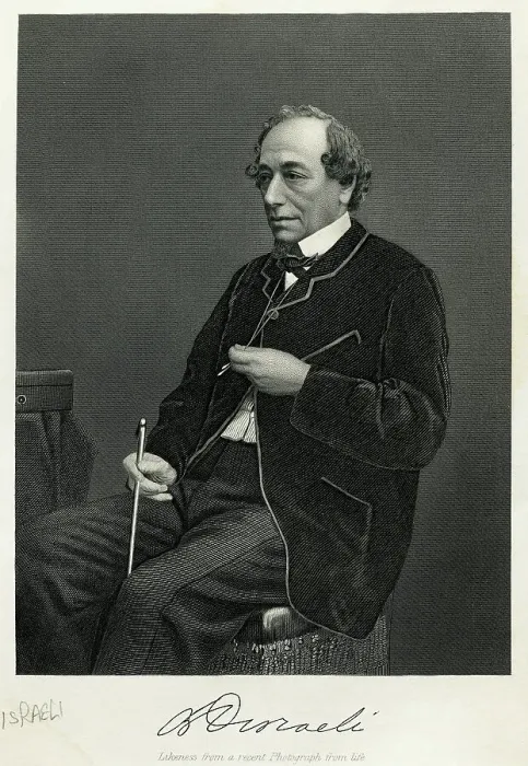 Framed Print : Engraving of Benjamin Disraeli Framed Print : Engraving of Benjamin Disraeli