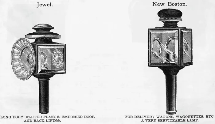 Framed Print : Engraving of Carriage Lamps Framed Print : Engraving of Carriage Lamps