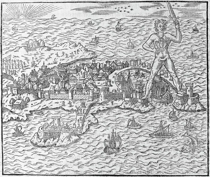 Framed Print : Engraving Of Colussus Of Rhodes Framed Print : Engraving Of Colussus Of Rhodes