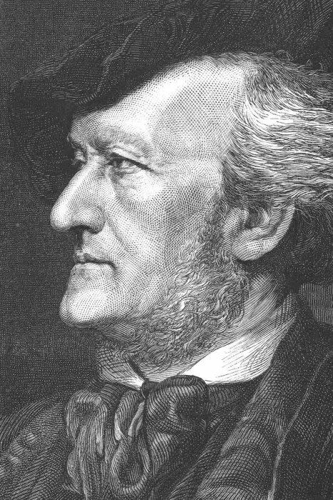 Framed Print : Engraving of composer Richard Wagner from 1875 Framed Print : Engraving of composer Richard Wagner from 1875