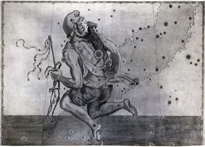 Framed Print : Engraving Of Constellation Charioteer Framed Print : Engraving Of Constellation Charioteer