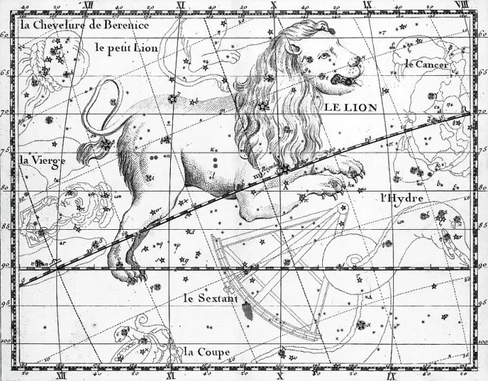 Framed Print : Engraving Of Constellation Leo Framed Print : Engraving Of Constellation Leo