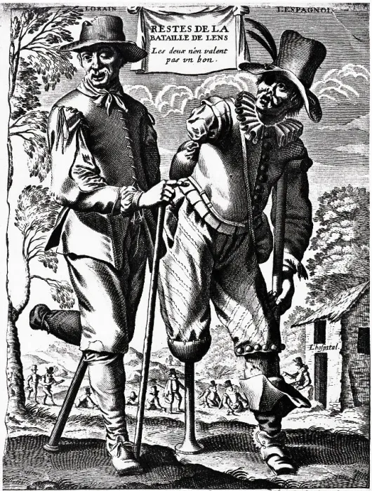 Framed Print : Engraving Of Crippled Vets Without A Leg Framed Print : Engraving Of Crippled Vets Without A Leg